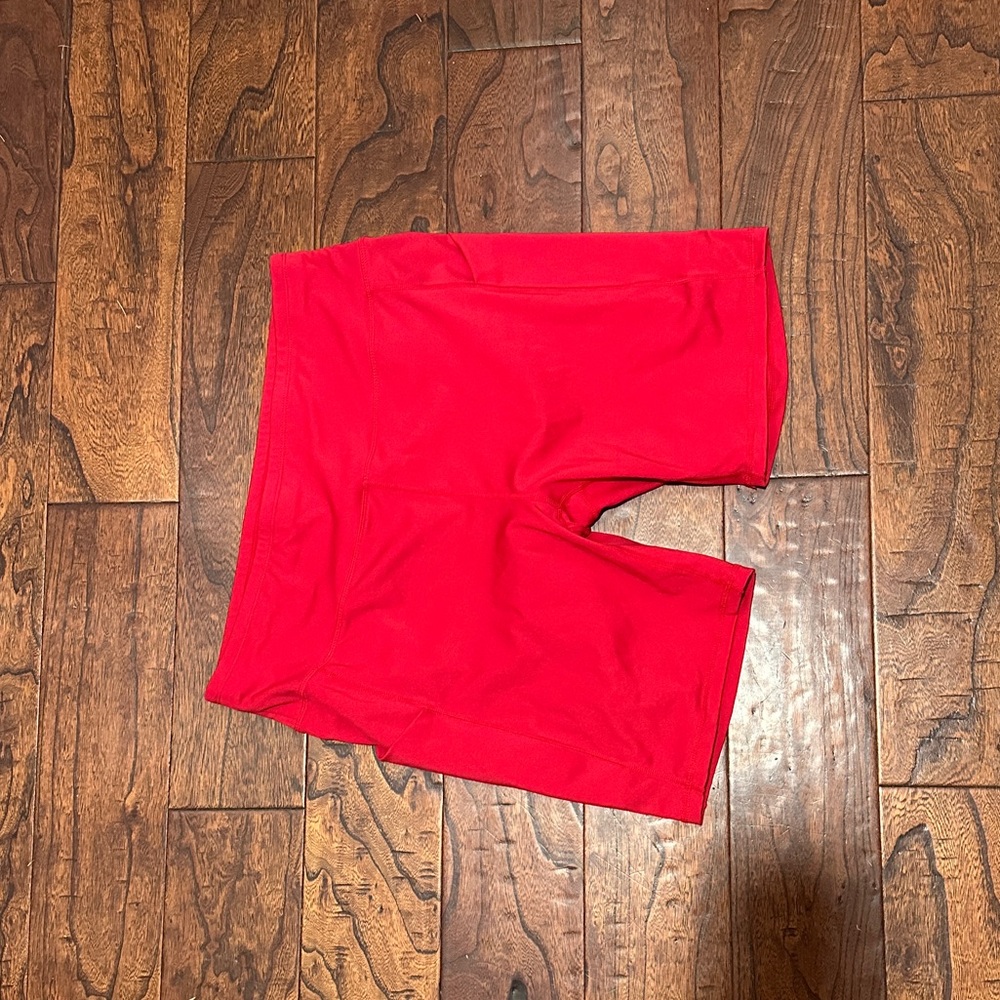 Red biker Shorts
